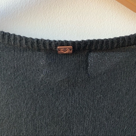 Knitz by For Love & Lemons Antler Logo Pullover V-neck Sweater - Picture 9 of 13